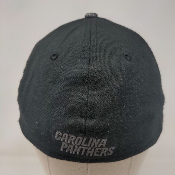 New Era Men's Fitted Hat Black S-M Embroidered Carolina Panthers Logo 39Thirty - Picture 5 of 8